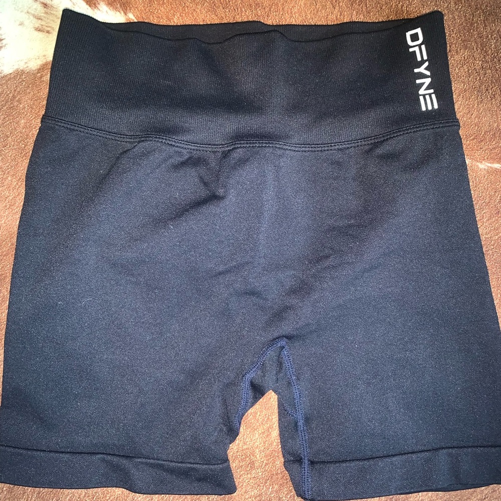Black Athletic Compression Shorts with High Waistband